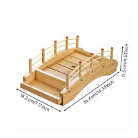 Sushi Boat Serving Tray Fine Polishing Sushi Bridge Platter Long-Lasting