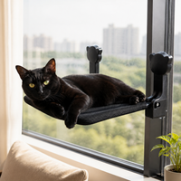 Cat Window Hammock Breathable Suction Cup Mounted Perch for Sunbathing and Sleeping