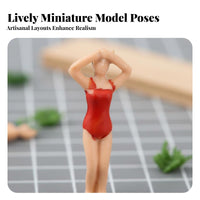 Architectural Model People DIY Crafting Sand Table Miniature People Paintable Tiny Figurines for Designers, Hobbyists, Dioramas, Dollhouses