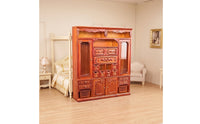 Miniature Cabinet with Mirrors Classic Dollhouse Cabinet Easy Transportation