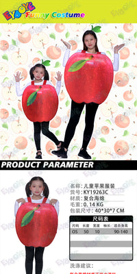 Halloween fruit party costume cosplay funny apple costume