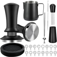 Adjustable Coffee Tamper with Scale and Constant Force, 53mm 7-Piece Set