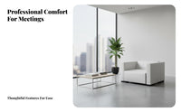 alabaster Single-Seat Couch configurable Combination Reception Sofa Modern design Sturdy Metal Legs for Adults