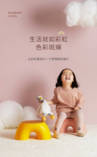 多巴胺小凳子家用矮凳浴室凳洗澡凳卫生间儿童板凳结实门口换鞋凳 粉色【赠送防滑垫/承重120斤】