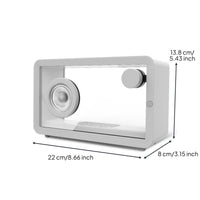 Minimalist Design Transparent Bluetooth Speaker Built-in Battery LED Ambient Light Speaker AUX Input Consumer Electronics for Bedroom, Living Room