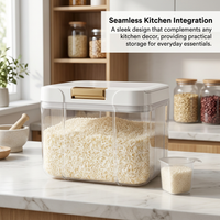 Airtight Food Storage Containers, Kitchen Storage, Pantry Organization, Cereal Storage Bin, Dry Food - Image 4