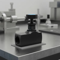 Hydraulic Stream Control Valve High Pressure Rated One-Way Throttle Valve Thickened Carbon Steel Structure 3/8 Inch NPT Stream Regulator