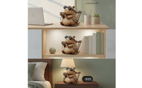 Capybara Figurine with Rocking Chair Mini Capybara Figurine Compact for Students