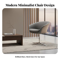 Upholstered Shell Armchair Nordic Design and Look Office Furniture Effortless Rolling Casters Modern Design for Women