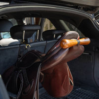 Cross-Shaped Saddle Hanger Easy to Hang Saddle-Shaped Hanging Space-Saving for Trailer