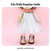 Doll Suspender Dress Handmade OB11 Pinafore Simple to Wear to Wear Toy Accessory for Hobbyists, Display