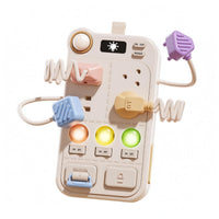 Power Strip Busy Board 12-in-1 Educational Approach Busy Board Learning Activity Center Sensory Early Education Toy Interactive