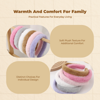 Furry Plush Doll Headband Anime Party for Girls and Women