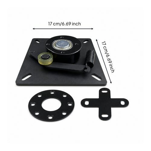 360 Degree Rotation Swivel Chair Base with Mounting Plate Easy Installation Swivel Chair Base with Mount Plate Sturdy Low-Profile for DIYers