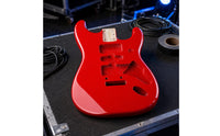 Polyester Finish S-styleStyle Body Contoured Heel Paulownia Wood Body Two-Point Tremolo Mount Music Instrument Parts Four-Bolt Neck Pocket