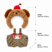 Capybara Stuffed Animal with Clothing, Soft Plush Cuddle Toy for Cuddling & Playing, for Birthday & Children's Room