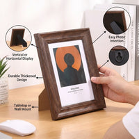 Photo Frame with Handmade Resin Vintage Decor, Picture for Wall or Desk Display, Classical Design for 6x4 and Tabletop Stand