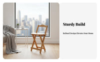 Folding Bar Stool with Backrest Foldable Folding Counter Stool with Backrest