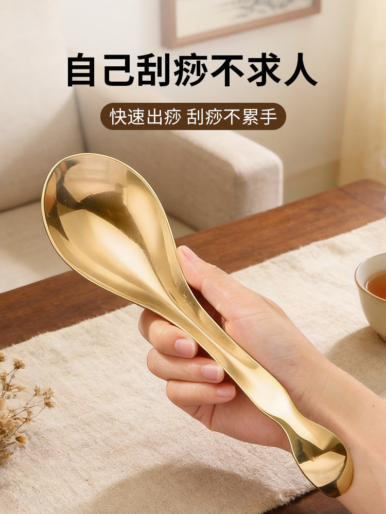 Pure Brass Scraping Spoon for Body Massage