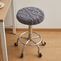 Round Stool Cover Thickened Stool Seat Cover Soft & Comfortable Elastic Round Seat Protector for Salon, Restaurant, Hotel