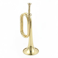 Bugle Loud Sound Brass Bugle Polished Finish Ceremonial Trumpet for Procession