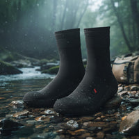Puncture Resistant 5mm Diving Socks Long-Lasting Diving Socks Flexible Thermal Swim Booties Adjustable Strap for Men, Women, River Tracing, Surfing, Beach