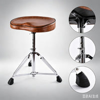 Saddle-Style Adjustable Folding Drum Throne