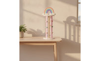 Hair Clip Storage Rack Tabletop Hair Clip Stand Barrette Holder Rainbow Pastel for Girls, Nursery, Bedroom