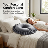 Memory Foam Face Down Pillow for Massage Table, Face Cushion for Beauty Salon, Massage Headrest for  - Image 4