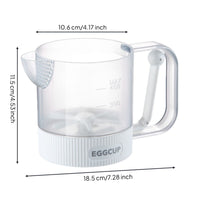 Manual Egg Substitute Beater Cup Easy to Clean Manual Egg Substitute Mixer No