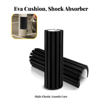 2 Pieces Shock Absorbent Garage Wall Bumper Pad Flexible Garage Wall Protector Cuttable for Parking Lot, Warehouse, Basement