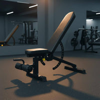 Adjustable Fitness Bench Padded Incline Workout Bench Black
