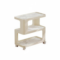 Wheeled Utility Mobile Mobile Cart 360° Rotating Wheels Multi-Tier Rolling