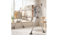 Stainless Steel Clothes Drying Rack Heavy-Duty Laundry Drying Rack Stable Anti-Slip for Backyard