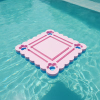 Buoyant Floating Table with Tile Grooves Solid Floating Mahjong Board Waterproof Lightweight for Adults