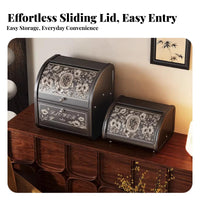 Decorative Organizer Chest with Lid Household Storage Secure Latch for Students