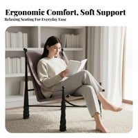 Upholstered Single-Seater Nordic Inspired Sculptural Single Sofa Modern Minimalist Creative Shape for Living Room, Lounge Area