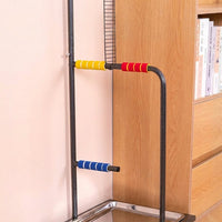 Large Parrot Stand with casters, Metal Multi-Perch Avian Stand for Large Bird, Indoor Pet Bird Stand with Washable Tray, portable activity Gym