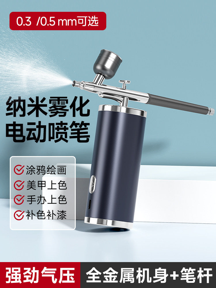 ASOYOGA PenBi-1 Electric Airbrush Spray Gun Set for Painting, Nail Art, and Model Coloring
