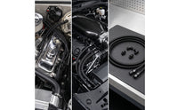 6AN Gearbox Cooler Line Kit Braided Gearbox Cooler Line with Fittings Flexible Black Anodized for Mechanics, Car Builders, Engine Bay