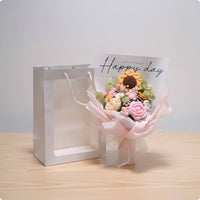 Crochet Sunburst Arrangement Knitted Crochet Flower Arrangement Decorative