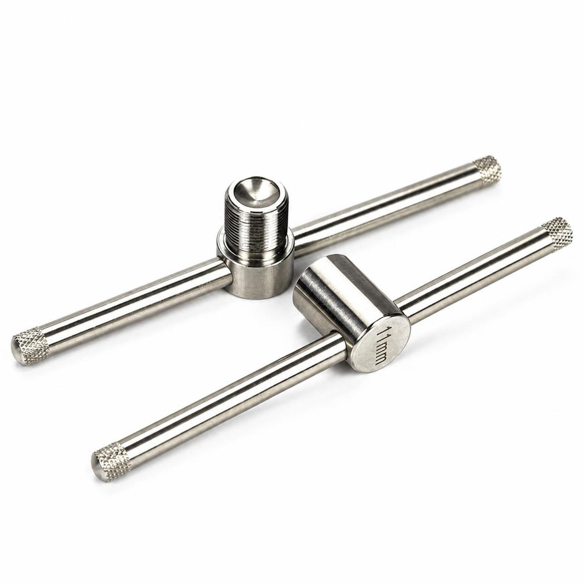 Cue Tip Presser Stainless Steel Cue Tip Compressor Cylindrical Head