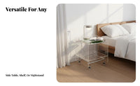 2-Tier Rolling Trolley Minimalist Design 2-Tier Rolling Trolley Easy to Assemble