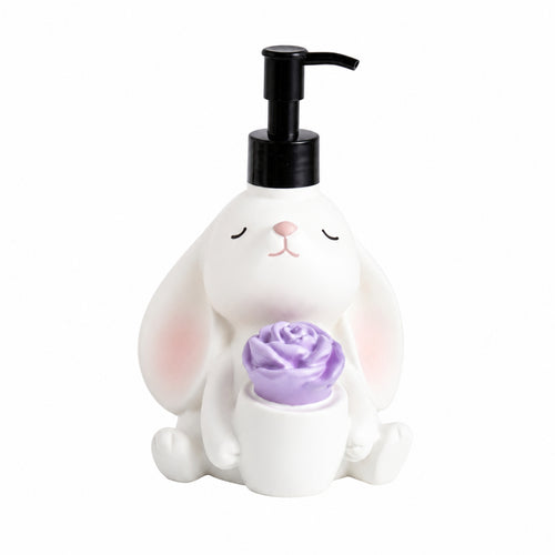 Bunny Pump Bottle Flower Detail Household Item Compact