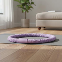 Paineffortless Soft Flexible Exercise Hoop Weight Loss Weighted Exercise Hoop Faux Rabbit Faux Hair for Home Exercise