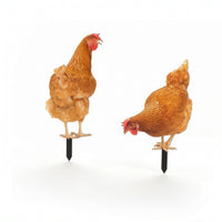 2 Pieces Acrylic Chicken Silhouettes Decorative Silhouette Statue Weatherproof