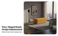 Comfy Crust Bench piece Bench playful Appearance Padded End-of-Bed Seat Creative Design Upholstered Comfort for Renters