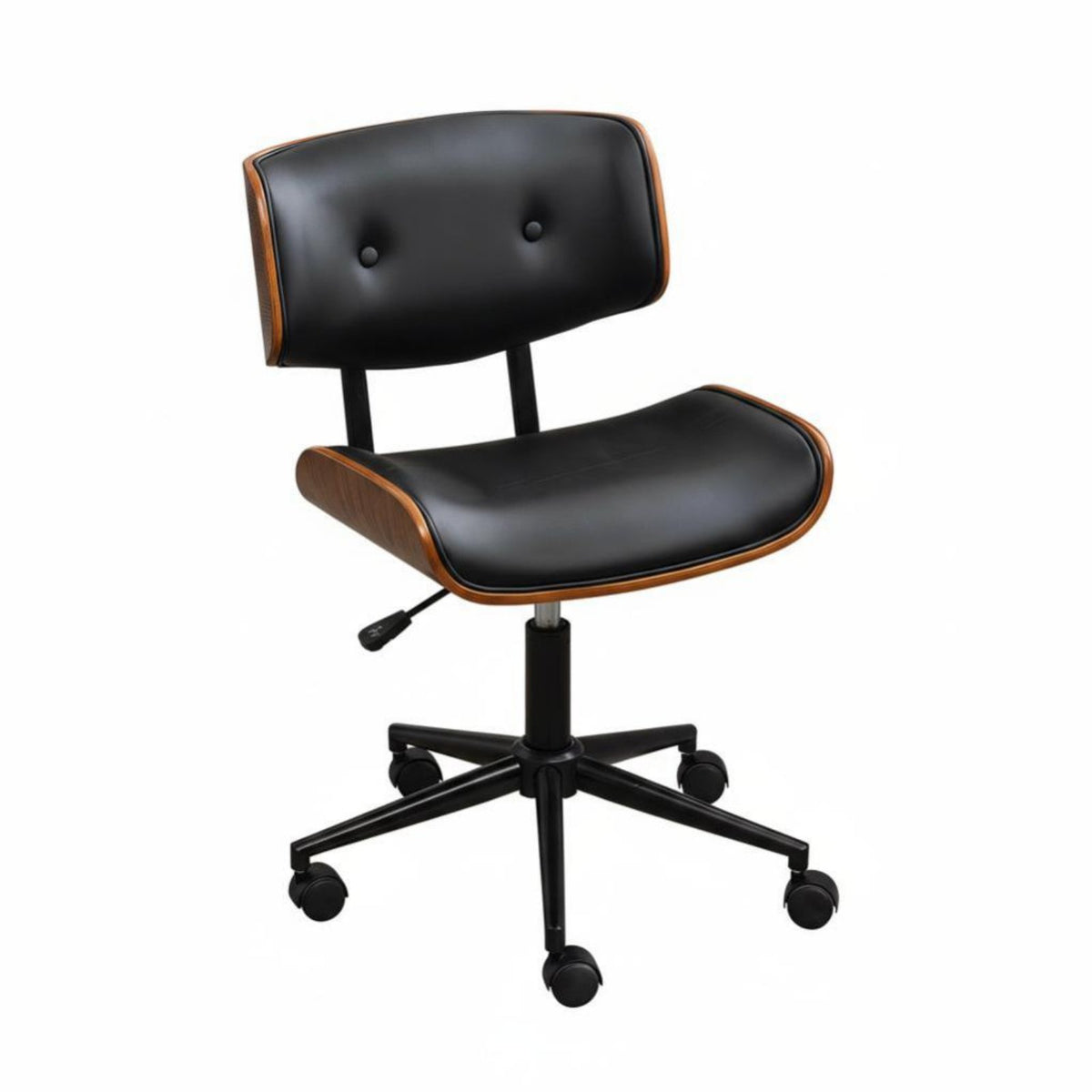 Upholstered Wood-Frame Task Chair Ergonomic Design Office Furniture for Students