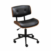 Upholstered Wood-Frame Task Chair Ergonomic Design Office Furniture for Students