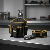 Rotating Car Wrap Tool Pouch Waist-Worn Tool Pouch with Metal Clip Professional Belt Bag Portable